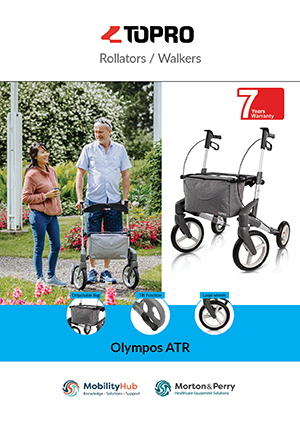 Outdoor walker rollator